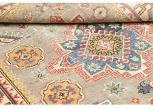 Tappeto Kazak Washed Stilizzato Grigio Rosso 118x185 Cm