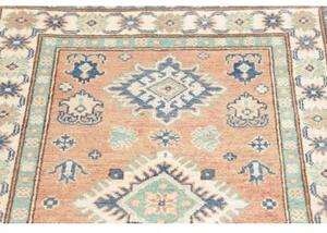 Tappeto Kazak Washed Geometrico Rosa Antico Blu 82x123 Cm
