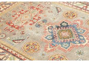Tappeto Kazak Washed Stilizzato Grigio Rosso 118x185 Cm