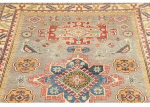 Tappeto Kazak Washed Stilizzato Grigio Rosso 118x185 Cm