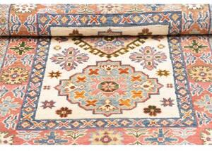 Tappeto Kazak Washed Stilizzato Avorio Rosso Mattone 78x124 Cm
