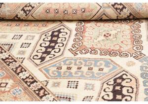 Tappeto Kazak Washed Stilizzato Avorio Azzurro 124x173 Cm