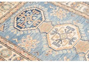 Tappeto Kazak Washed Geometrico Celeste Beige 79x126 Cm