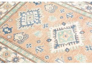 Tappeto Kazak Washed Geometrico Rosa Antico Blu 82x123 Cm