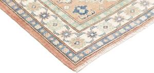 Tappeto Kazak Washed Geometrico Rosa Antico Blu 82x123 Cm