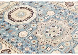 Tappeto Kazak Washed Stilizzato Azzurro Beige 122x178 Cm