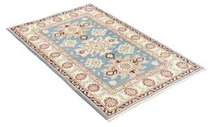 Tappeto Kazak Washed Stilizzato Azzurro Beige 84x130 Cm