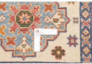 Tappeto Kazak Washed Stilizzato Avorio Rosso Mattone 78x124 Cm