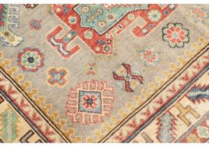 Tappeto Kazak Washed Stilizzato Grigio Rosso 118x185 Cm