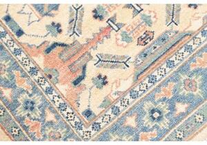 Tappeto Kazak Washed Stilizzato Avorio Azzurro 80x126 Cm