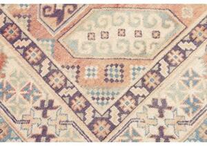 Tappeto Kazak Washed Geometrico Ruggine Azzurro 153x210 Cm