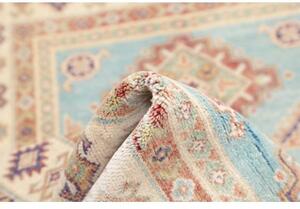Tappeto Kazak Washed Geometrico Azzurro Avorio 103x143 Cm
