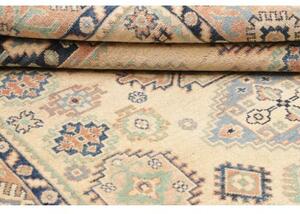 Tappeto Kazak Washed Stilizzato Avorio Blu 152x200 Cm