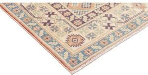 Tappeto Kazak Washed Geometrico Ruggine Azzurro 153x210 Cm