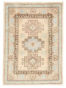 Tappeto Kazak Washed Geometrico Beige Azzurro 63x87 Cm