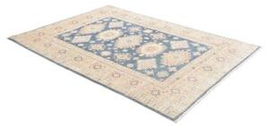 Tappeto Kazak Washed Stilizzato Blu Beige 148x203 Cm