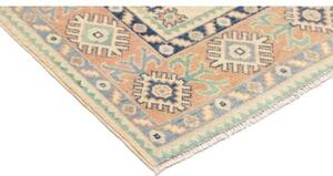 Tappeto Kazak Washed Stilizzato Avorio Blu 152x200 Cm