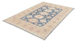 Tappeto Kazak Washed Stilizzato Blu Beige 148x203 Cm