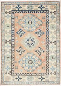 Tappeto Kazak Washed Stilizzato Pesca Blu 85x121 Cm