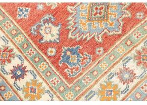 Tappeto Kazak Washed Stilizzato Rosso Ruggine Azzurro 80x122 Cm