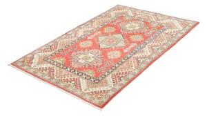 Tappeto Kazak Washed Stilizzato Rosso Azzurro 100x149 Cm