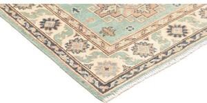 Tappeto Kazak Washed Stilizzato Verde Acqua Avorio 80x121 Cm