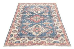 Tappeto Kazak Washed Stilizzato Blu Rosso Corallo 101x152 Cm
