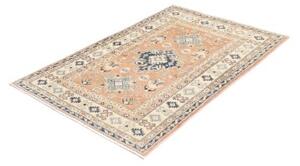Tappeto Kazak Washed Stilizzato Becco Di Mattone Azzurro 99x150 Cm