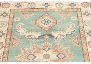 Tappeto Kazak Washed Stilizzato Azzurro Avorio 82x126 Cm