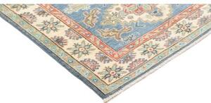 Tappeto Kazak Washed Stilizzato Azzurro Avorio 102x142 Cm