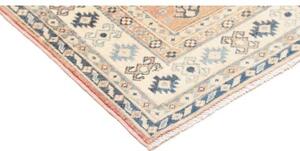 Tappeto Kazak Washed Stilizzato Becco Di Mattone Azzurro 99x150 Cm