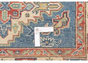 Tappeto Kazak Washed Stilizzato Azzurro Avorio 102x142 Cm