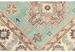 Tappeto Kazak Washed Stilizzato Verde Acqua Avorio 80x121 Cm