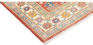 Tappeto Kazak Washed Stilizzato Rosso Ruggine Azzurro 80x122 Cm