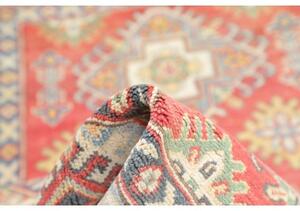 Tappeto Kazak Washed Stilizzato Rosso Azzurro 100x149 Cm