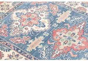 Tappeto Kazak Washed Stilizzato Blu Rosso Corallo 101x152 Cm