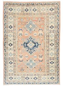 Tappeto Kazak Washed Stilizzato Becco Di Mattone Azzurro 99x150 Cm