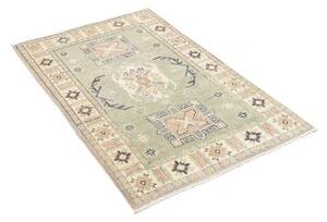 Tappeto Kazak Washed Stilizzato Verde Salvia Celeste 81x125 Cm