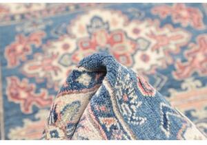 Tappeto Kazak Washed Stilizzato Blu Rosso Corallo 101x152 Cm