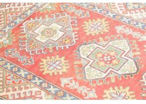 Tappeto Kazak Washed Stilizzato Rosso Azzurro 100x149 Cm