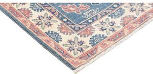 Tappeto Kazak Washed Stilizzato Blu Rosso Corallo 101x152 Cm