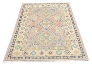 Tappeto Kazak Washed Stilizzato Grigio Beige 98x161 Cm