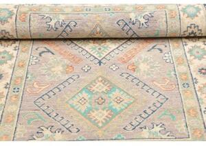 Tappeto Kazak Washed Stilizzato Grigio Beige 98x161 Cm