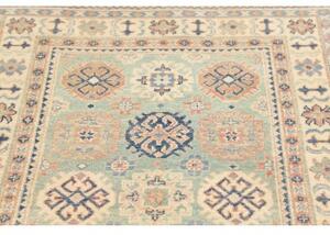 Tappeto Kazak Washed Stilizzato Verde Chiaro Beige 100x151 Cm