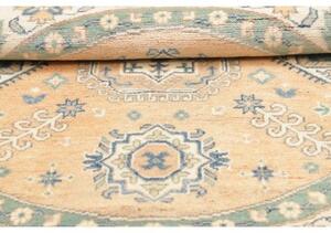 Tappeto Kazak Washed Stilizzato Pesca Blu Rotondo 149x151 Cm