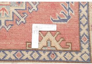 Tappeto Kazak Washed Stilizzato Salmone Avorio 100x147 Cm