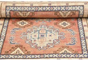 Tappeto Kazak Washed Stilizzato Salmone Avorio 100x147 Cm