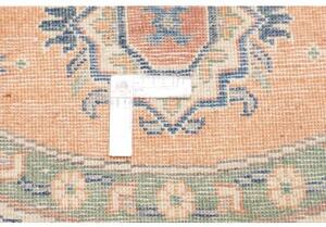 Tappeto Kazak Washed Stilizzato Pesca Blu Rotondo 149x151 Cm