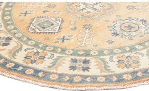 Tappeto Kazak Washed Stilizzato Pesca Blu Rotondo 149x151 Cm