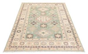 Tappeto Kazak Washed Stilizzato Verde Salvia Beige 122x179 Cm